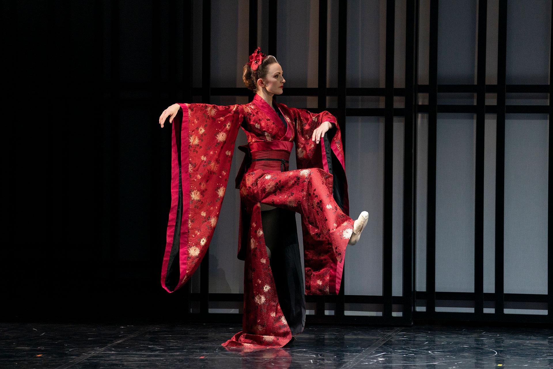 Geisha Mother checks on her house