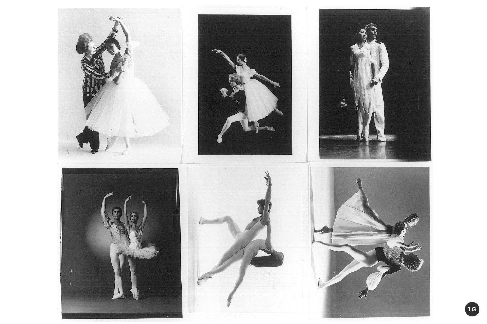 A collection of staged ballet photographs
