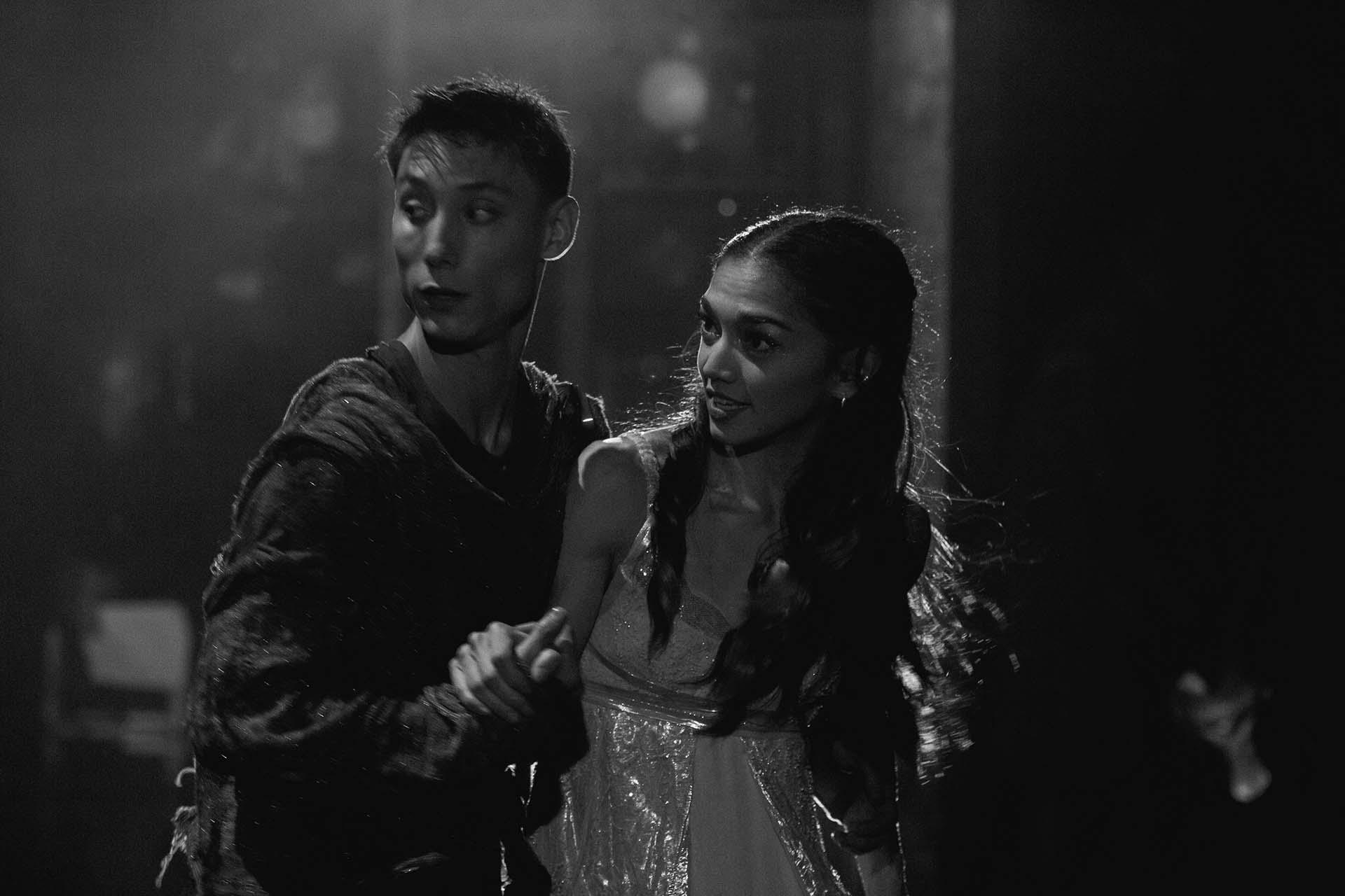 Merlin hurries off with Ygraine in order to hide her