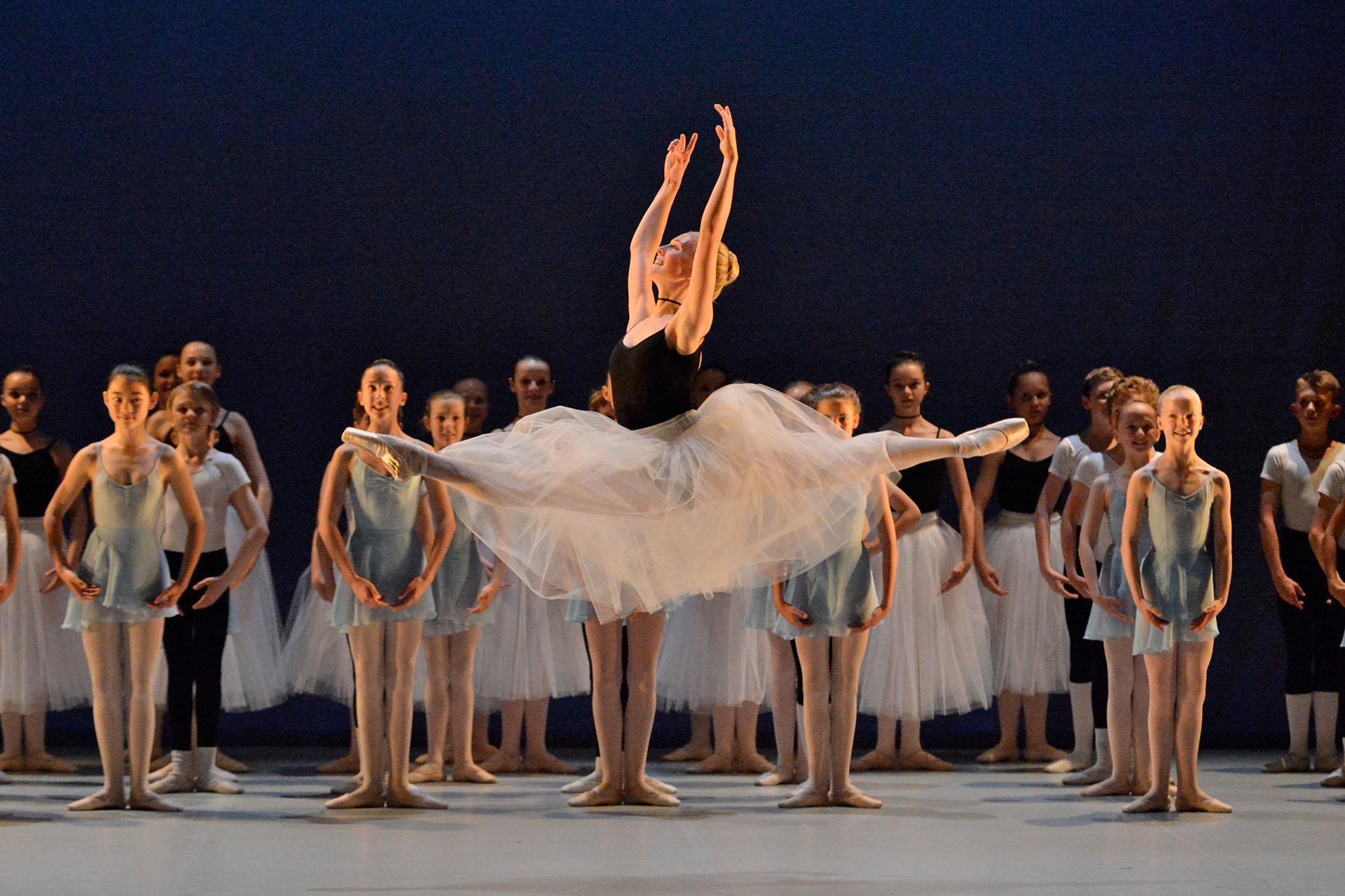 dancer performing a grand jete