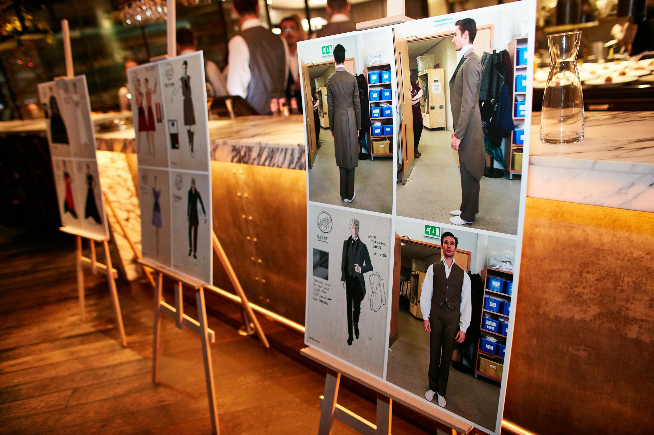 A northern Ballet Costume display at an event