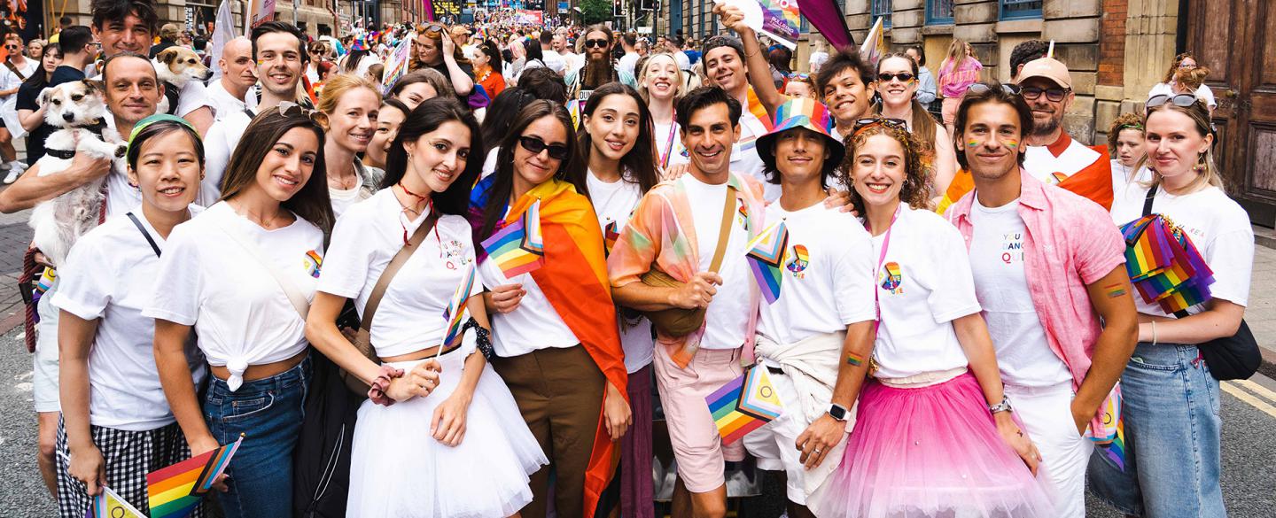 Northern Ballet dancers at Leeds Pride 2024